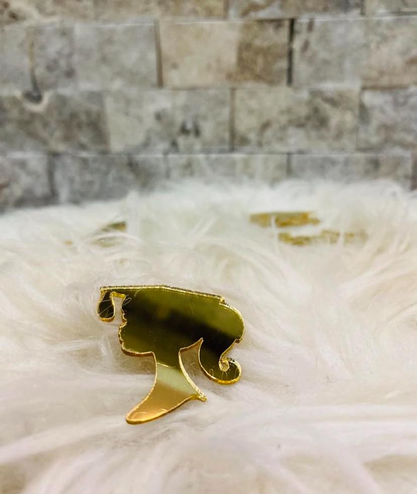 اكريلك شكل البنت للتوزيعات والشوكولاتة