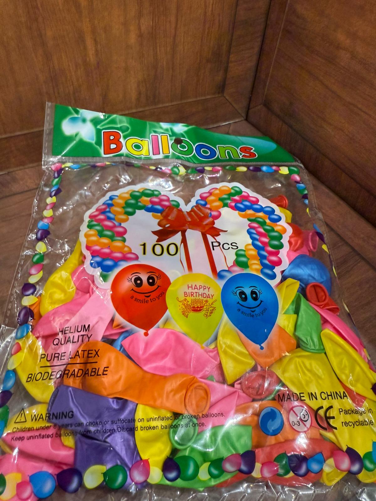 كيس بالون عادي يحتوي ع 100 بالون