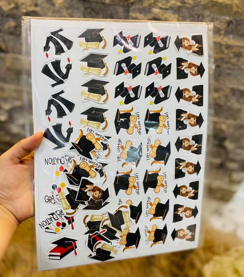 ستكرز كرتون مقوى أشكال منوعة (بدون لاصق)