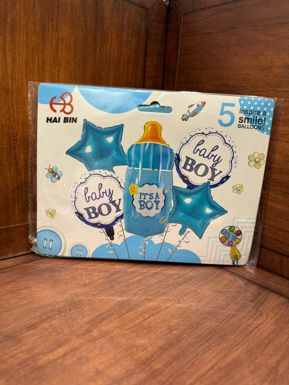 مجموعة بالونات 5 قطع لولد