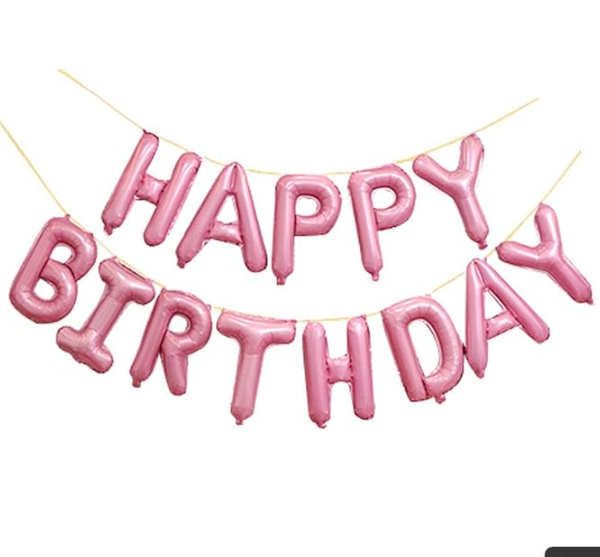بالون احرف Happy Birthday
