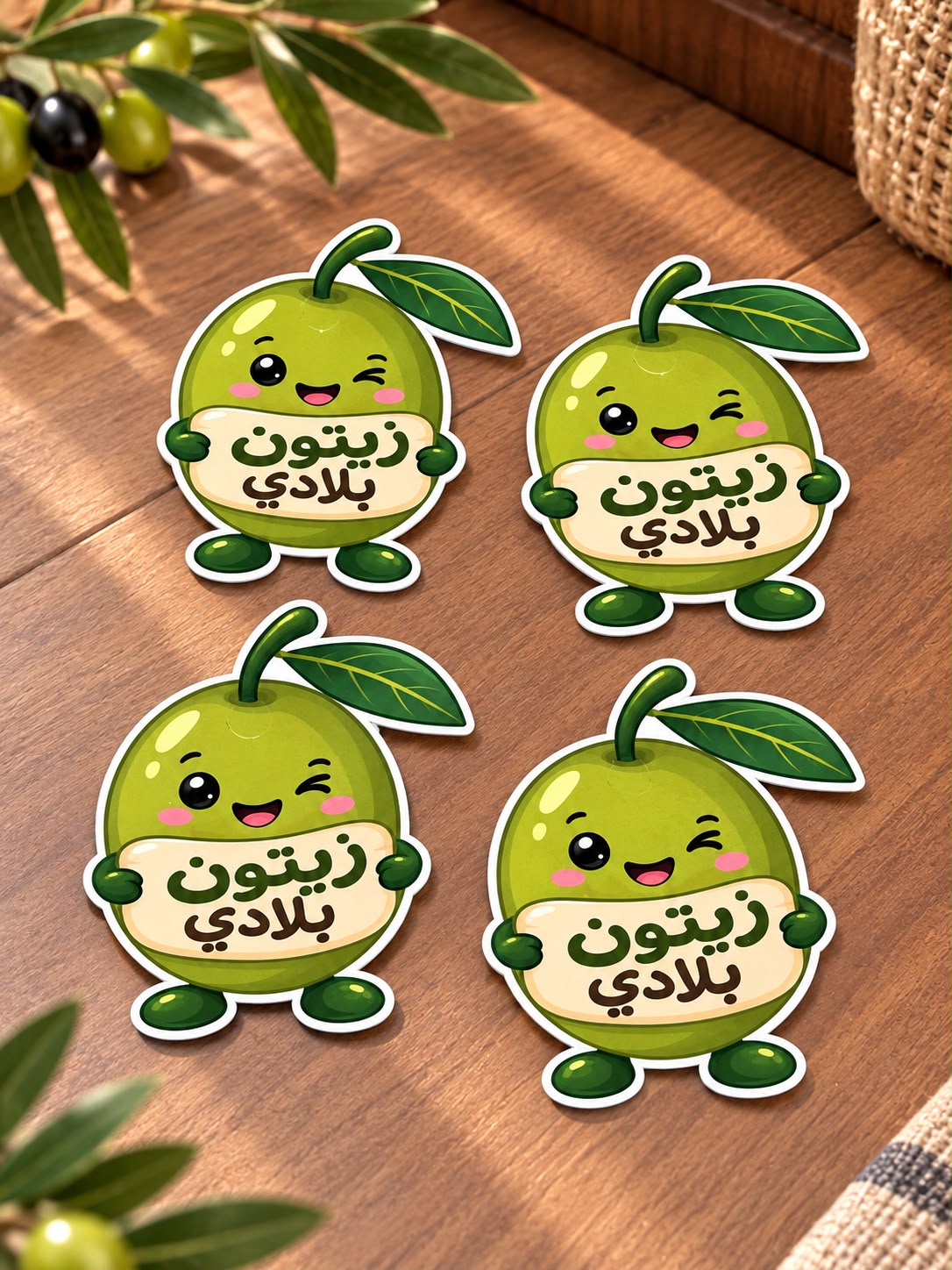 بطاقات شكل زيتون