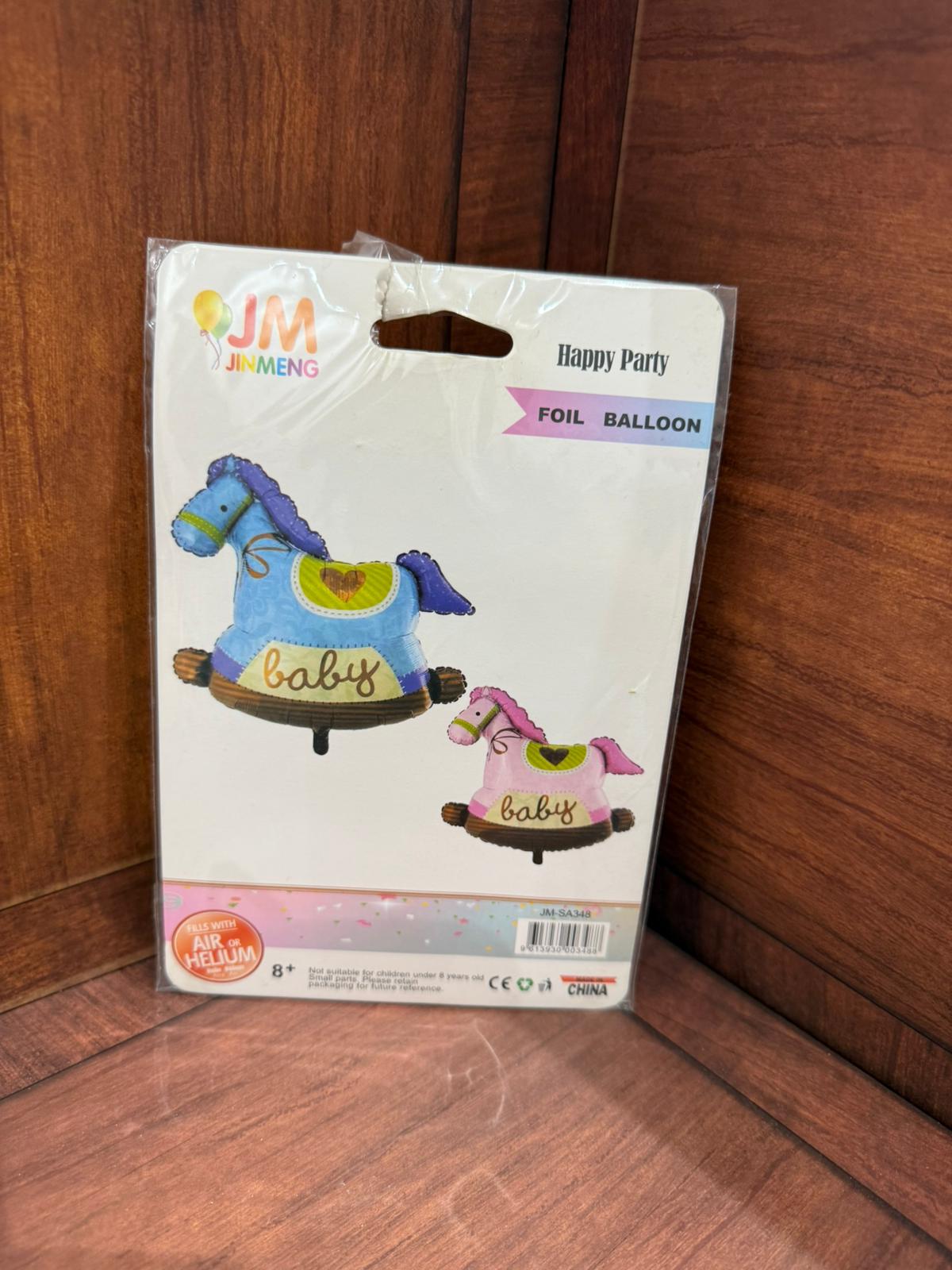 مجسم بالون شكل حصان لبنت