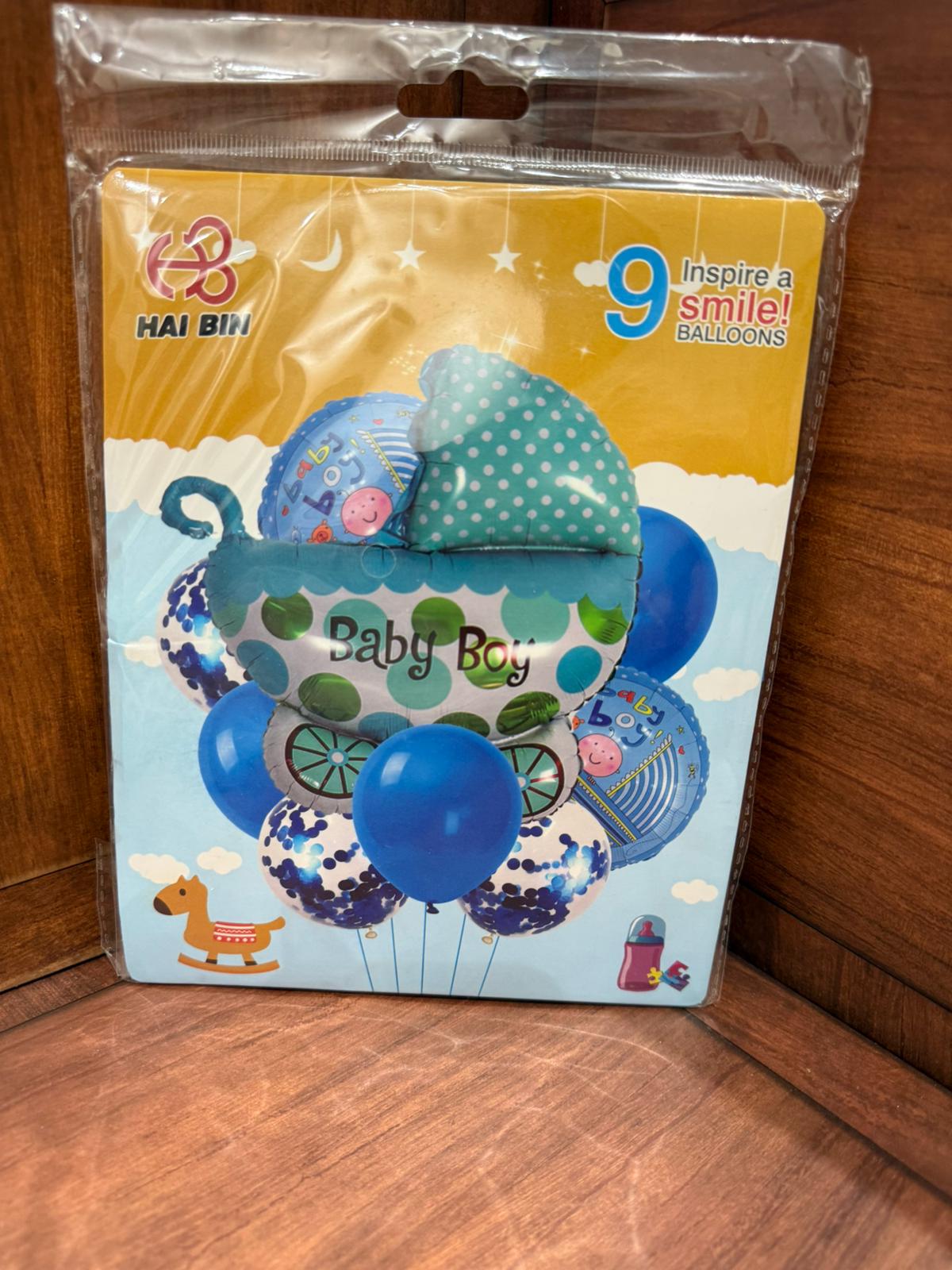 مجموعة بالونات 9 قطع لولد