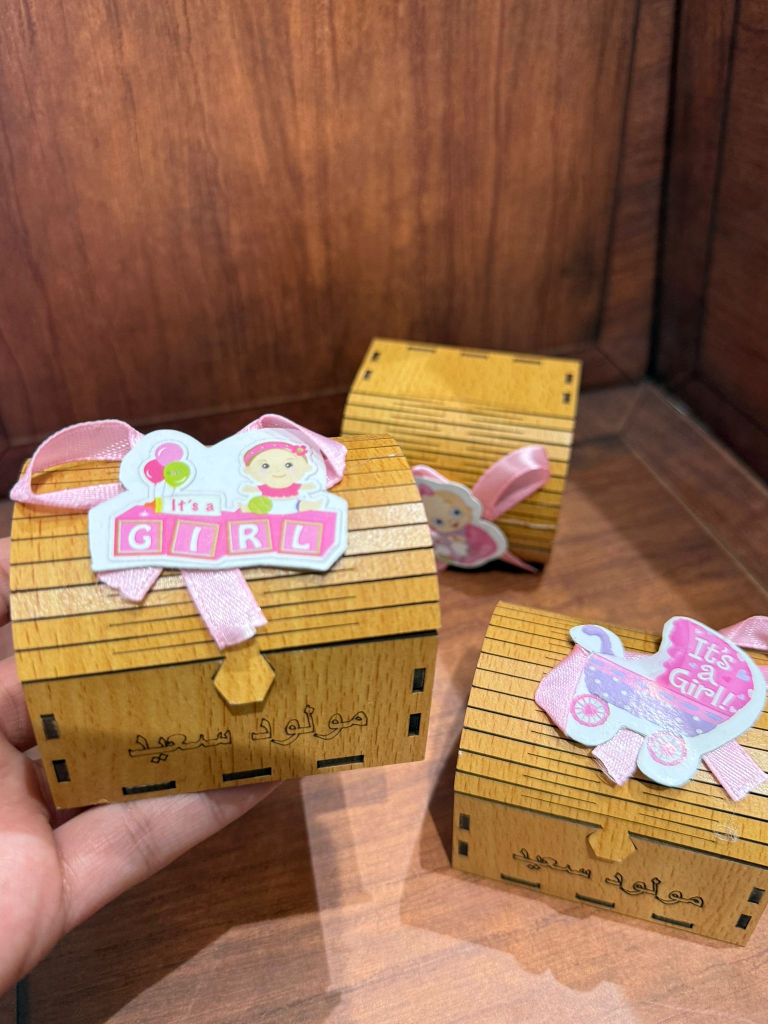 توزيعات خشب لبيبي بنت (كل 12 توزيعة )