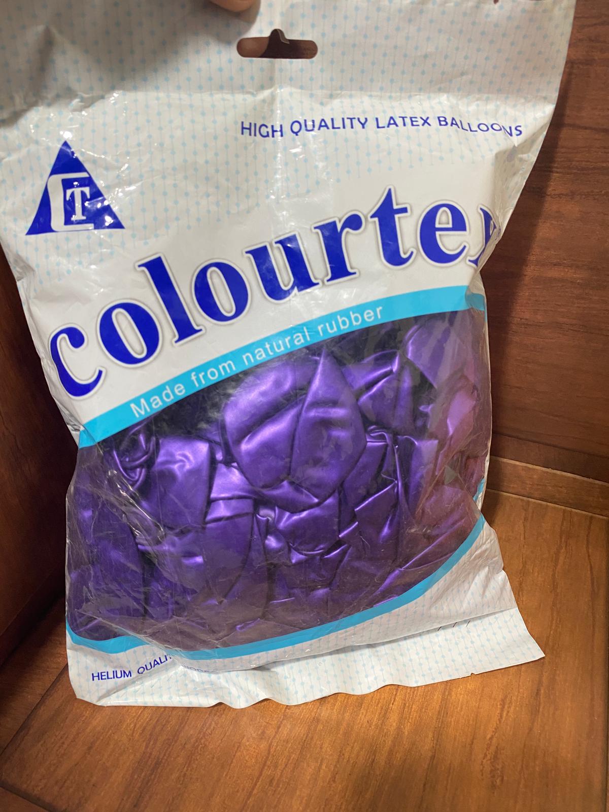 كيس بالونات نوعية ثقيلة لون ليلكي غامق (50 بالون)