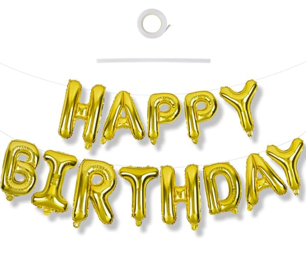 بالون احرف Happy Birthday