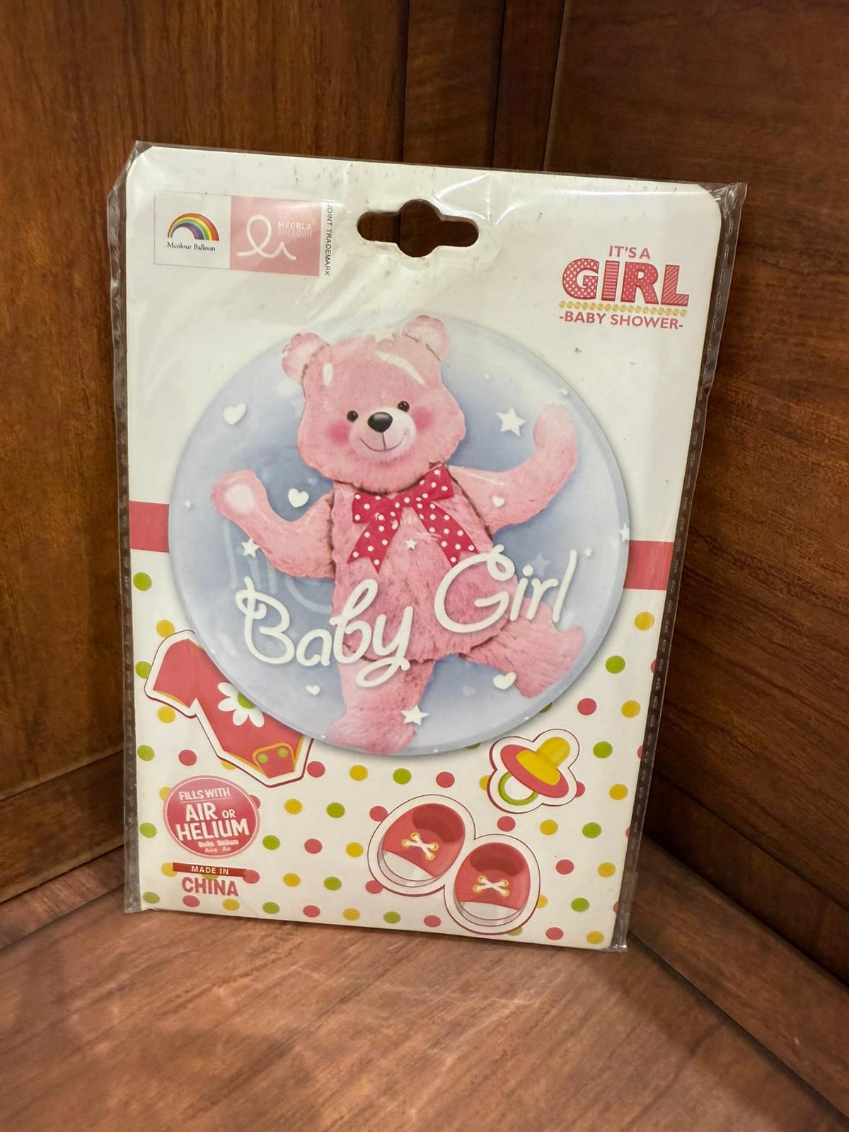 بالون دب لون زهري