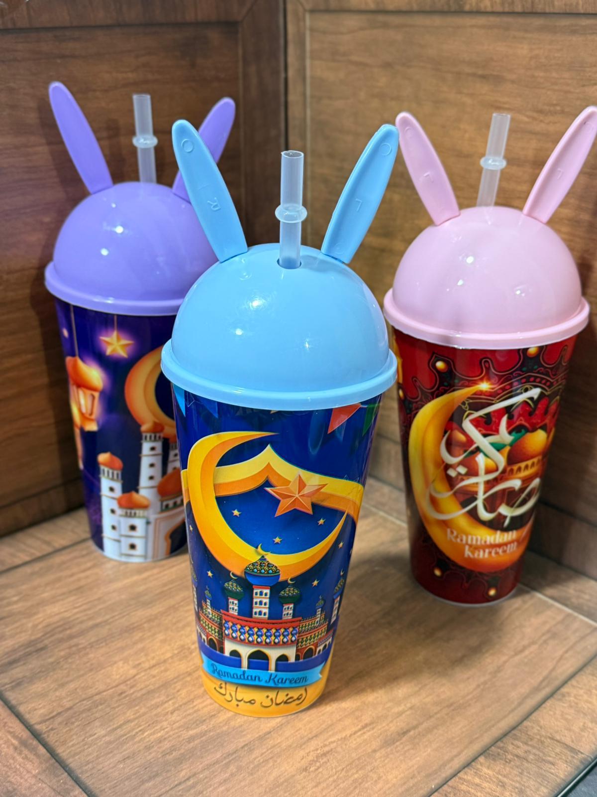 كاسات بلاستك لرمضان للاطفال