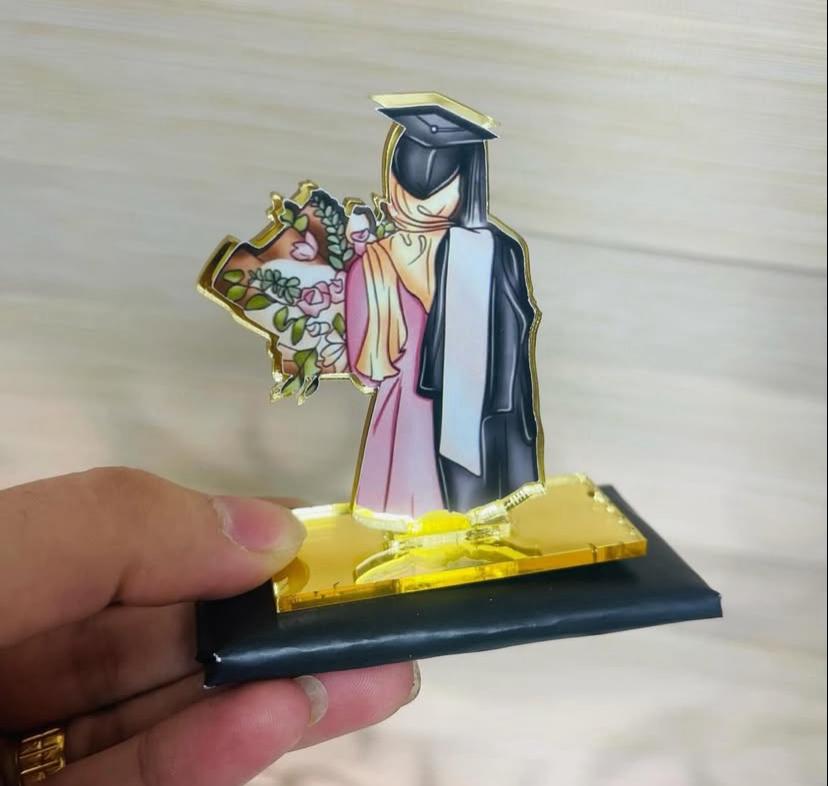 اكريلك شكل البنت للتوزيعات والشوكولاتة