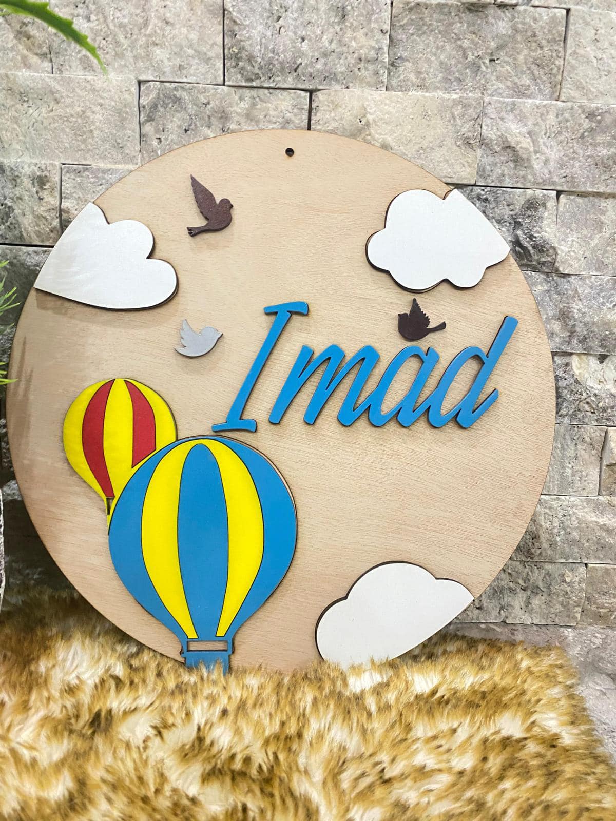 تعليقة خشب دائرية تفصيل