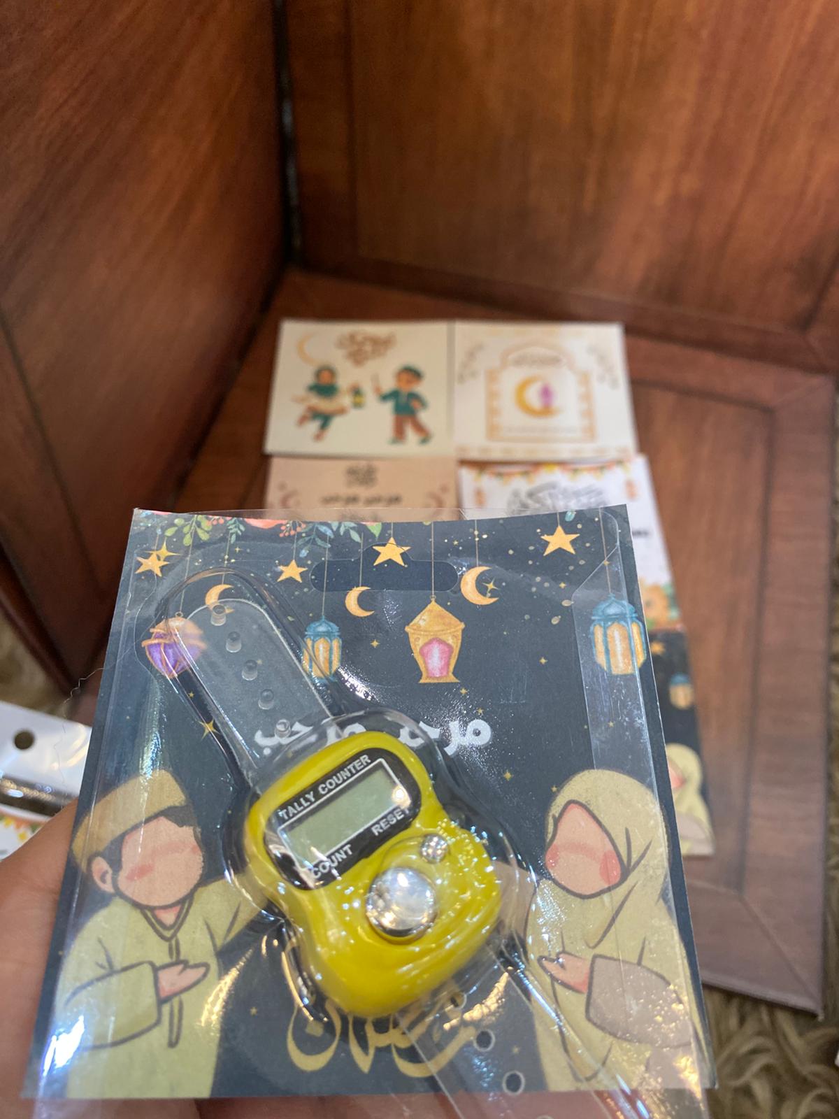 مسابح الاكترونية مع بطاقة لرمضان