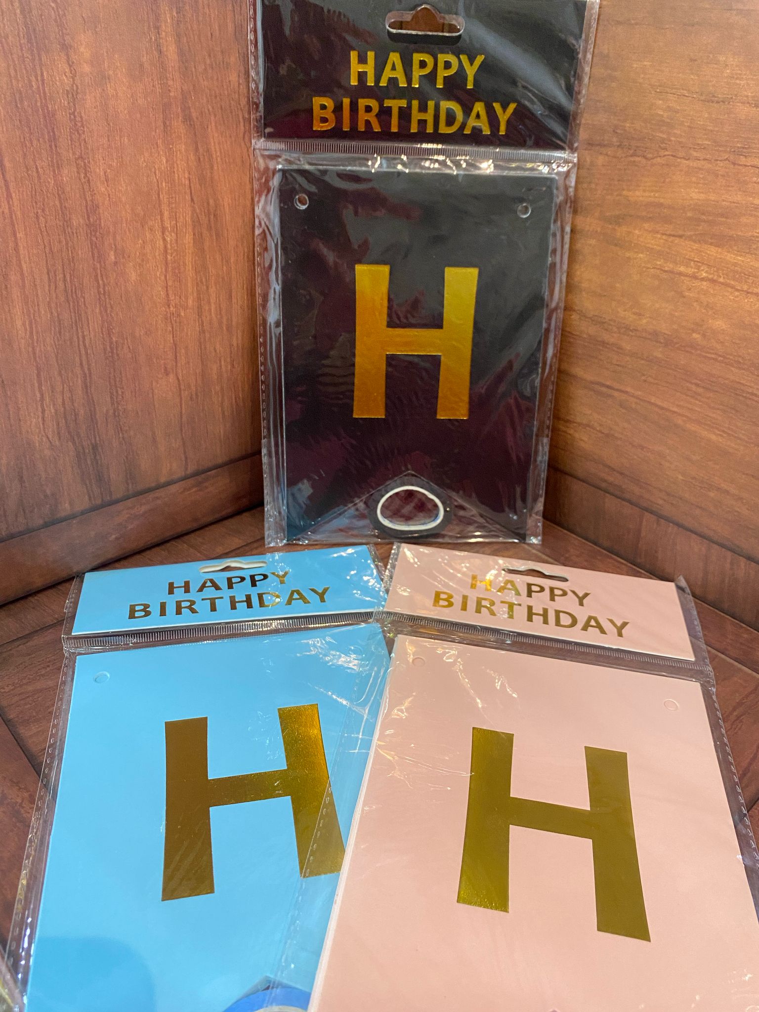 حبل تزين Happy Birthday لون ازرق